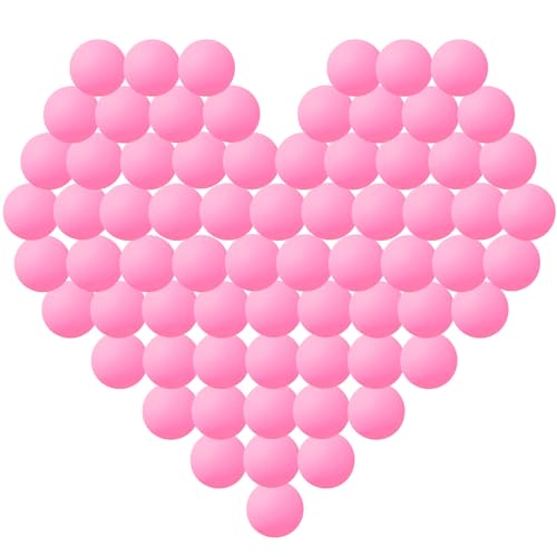120 Pack Colored Ping Pong Balls, 40mm Table Tennis Balls, Beer Ping Pong Games Fun Arts, Cat, DIY Intellectual Development Tools, Party Decoration Balls - color: Pink