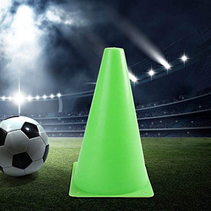 HERCHR Soccer Cones,10Pcs Disc Soccer Sport Agility Cones Training Field Marker Number 0-9 Football Barriers Marker for Basketball Coaching Practice Equipment