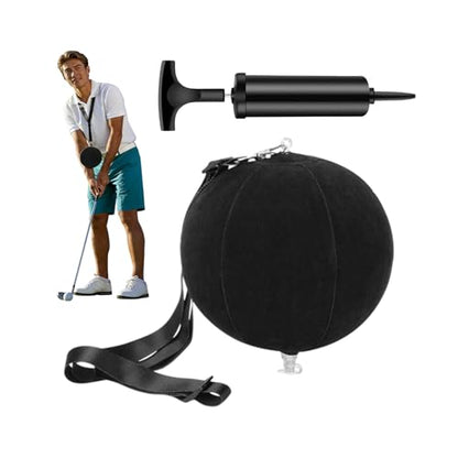 Golf Swing Training Aid, Smart Inflatable Ball, Wrist Trainer Pro and Swing Trainer Between Arms, Practice Equipment for Beginners
