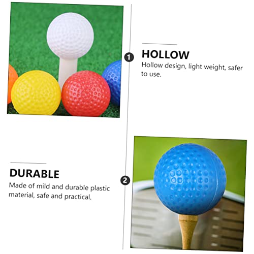 YARNOW 35pcs Indoor Golf Practice Lightweight Hollow Training for Safe Use No Odor Reusable for Golf Enthusiasts and Beginners