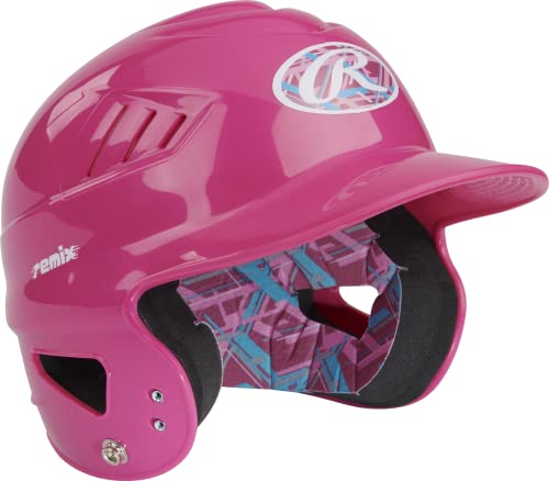 Rawlings | COOLFLO Batting Helmet | T-Ball (6 1/4" - 6 7/8") | Black - color: Pink - REMIX
