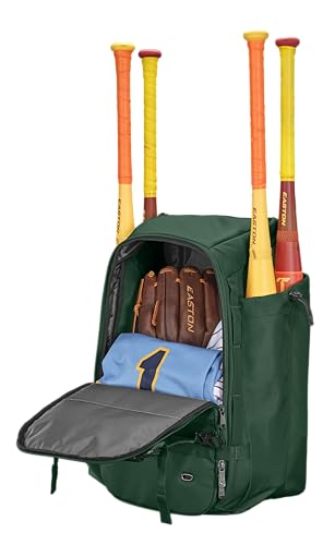 Easton Easton | Walk-off Ethos Backpack Equipment Bag | Baseball & Softball | Multiple Colors - color: Dark Green