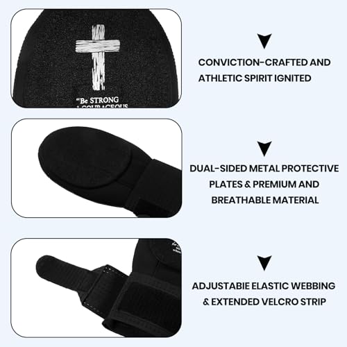 Christian Baseball Sliding Mitt Youth with Cross | Youth Sliding Mitt Baseball Glove for Religious Athletes | Ambidextrous Protection for Left/Right Hands |