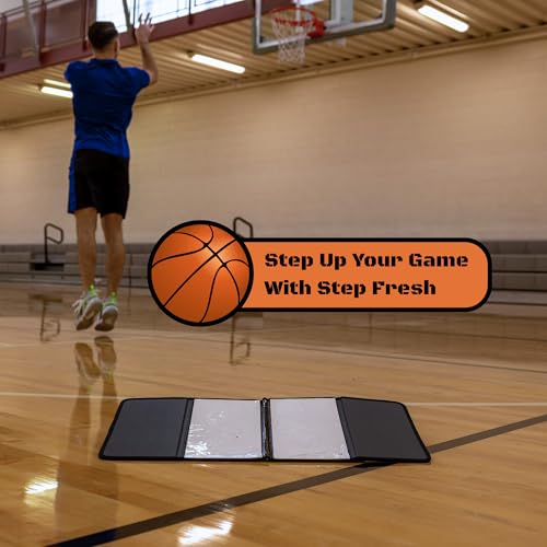 Step Fresh Basketball Sticky Mat With 120 Sheets, Portable Basketball Pad for Shoe Grip, Compact Basketball Mat Traction System and Sticky Mats for Shoes, Essential Basketball Accessories - size: Traction Mat & Sticky Sheets