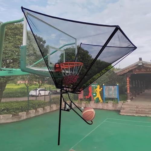 Basketball Practice Network Basketball Shooting Machine Suspended Basketball Rebound Attachment Preserve Shooting Position Children Youth Adult Basketball Training Equipment