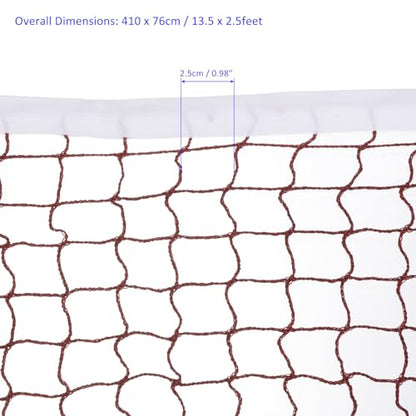 M METERXITY Foldable Badminton Net Portable Badminton Durable Badminton Replacement Net Polypropylene Sports Net for Indoor Outdoor Backyard