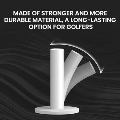 FINGER TEN Golf Rubber Tee Driving Range Value 5 Pack for Indoor Outdoor Practice Mat, Tee Adaptor Size 1.5’’ 2.0’’White Black Tee Holder Set for Hitting Mats - style: White 5 Pack(1.5, 2.0, 2.75, 3, 3.13)