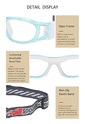''N/A'' Kids Sports Glasses Basketball Football Safe Training Goggles Anti Fog 7-12