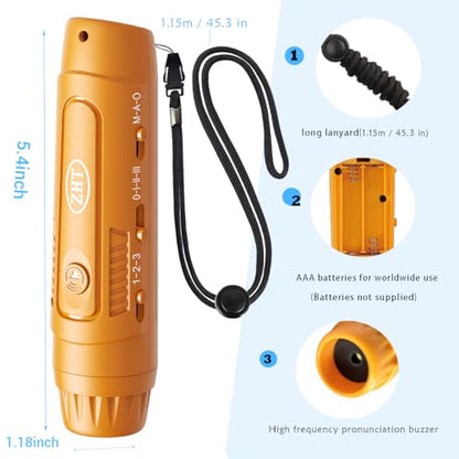 ZHT Electronic Whistle for Coaches, Referees, Teachers - 3 Tones & 3 High Volume, Handheld Whistles with Lanyard - Sports Whistle for Volleyball Soccer, Outdoor Camping, Emergency Safety