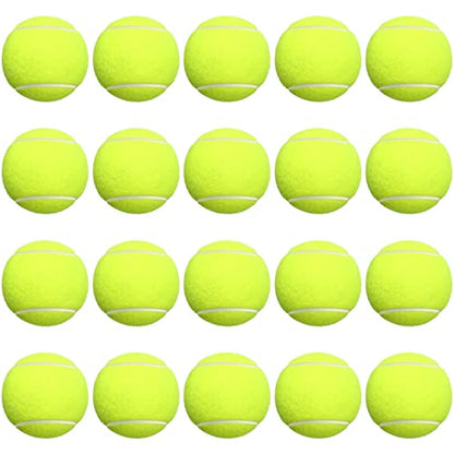 Vinsot 24 Pack Tennis Balls Bulk, Standard Pressure Balls for Training Playing Player Beginner Youth, Exercise Ball for Pet Dog, 2.5 Inch(Yellow) - color: Yellow