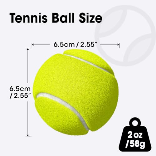 AZEN 10 Pack Tennis Balls, Premium Pressurized Tennis Balls Bulk for Dogs, Good for Beginners to Practice