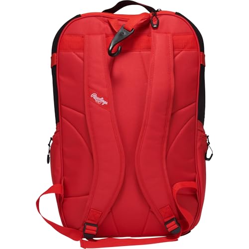 Rawlings | The Journey Player's Backpack Equipment Bag | Baseball/Softball | Multiple Colors - color: Scarlet