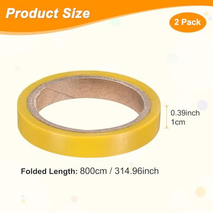 M METERXITY Grip Finishing Tape PVC Racket Wrap Grip Racquet Finishing Tapes for Pickleball/Racquetball - color: Yellow