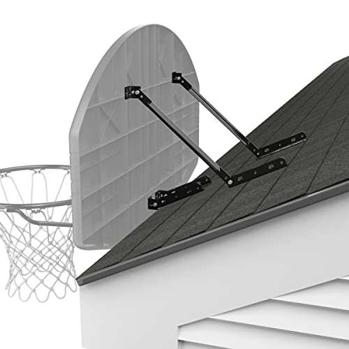 Spalding Universal Basketball Backboard Mounting Bracket | Adapts to Fit Roof, Flat Surface, or 3.5" Round Pole | Non Adjustable Height