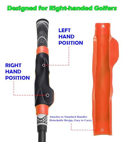 2 Pcs Golf Grip Trainer, Golf Training Aid Right Hand, Lightweight Golf Swing Trainer, Grip Trainer Golf Club to Help Train Correct Hand Position