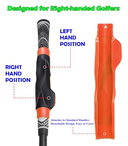 2 Pcs Golf Grip Trainer, Golf Training Aid Right Hand, Lightweight Golf Swing Trainer, Grip Trainer Golf Club to Help Train Correct Hand Position