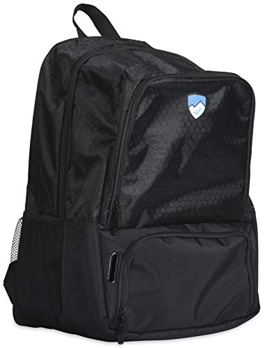 Hard Work Sports Soccer Backpack with Ball Holder, Soccer Bag with Separate Cleat Compartment