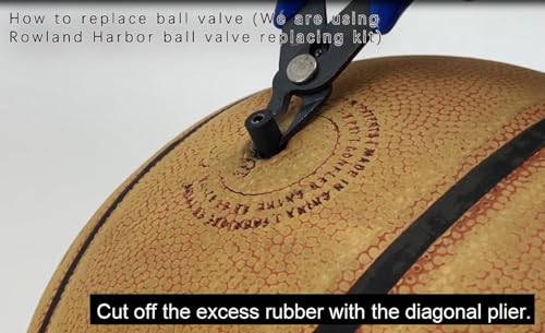 10 Basketball Valves & Leak Repair Kit - Ball Doctor for Inflatable Balls (Nozzle, Needle-Nose Pliers, Crochet Hook, Diagonal Pliers) - for Basketball, Football, Volleyball and More