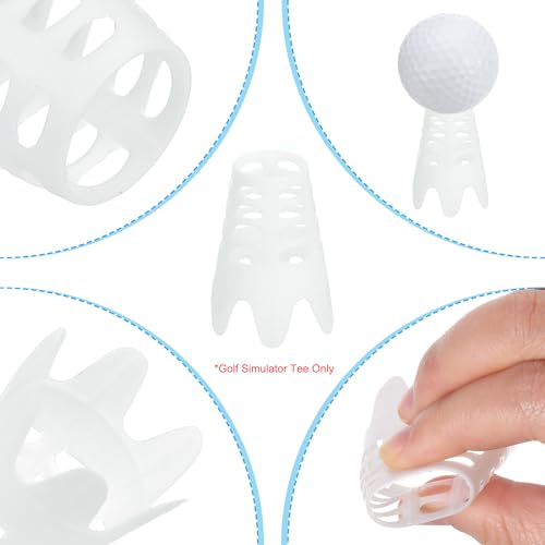 PATIKIL Golf Simulator Tees Plastic Golf Tees Mat Practice Training for Outdoor Winter Turf Driving Range