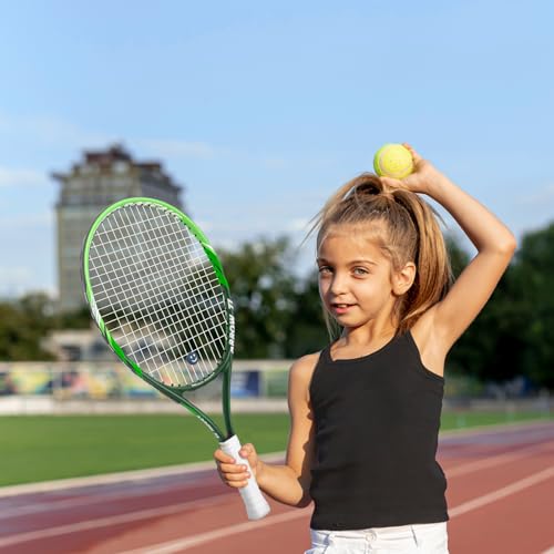 19" 23" 25" Kids Tennis Racket Junior/Youth Tennis Racquet with Tennis Ball Carry Bag Overgrips Vibrations Dampers… - color: 19 Inch