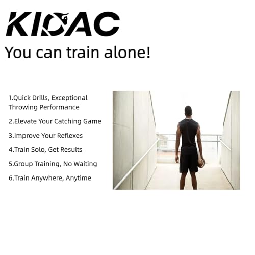 Kidac 6/9 Size Football Training Equipment Youth– Fun Sports & Outdoors Toy,Football Practice,Throwing Machine,MVP Skills Game,6pcs Accessories