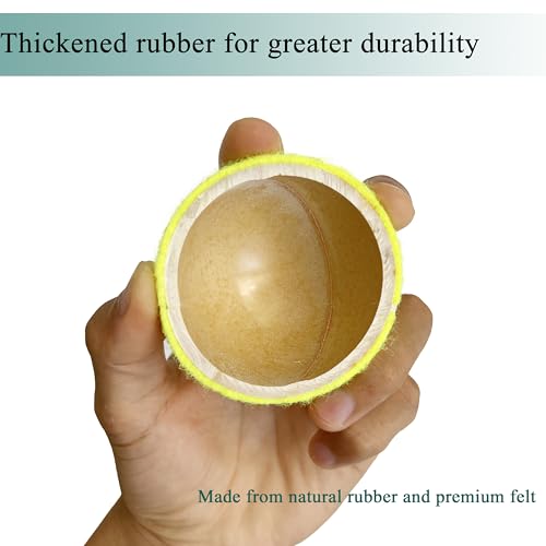 Tennis Balls, 15 Pack Practice Tennis Ball for Beginners, Training Playing Tennis Balls for Dogs, Come with Mesh Carry Bag - color: Blue