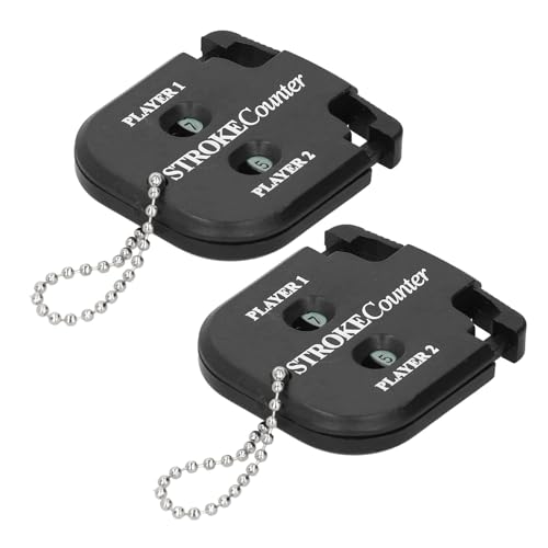 HURRISE 2pcs Portable Score Counter - Stroke Shot Score Counter with Key Chain, ABS Material for Easy Carrying, Ideal for and Other Games