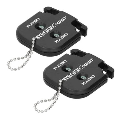 HURRISE 2pcs Portable Score Counter - Stroke Shot Score Counter with Key Chain, ABS Material for Easy Carrying, Ideal for and Other Games