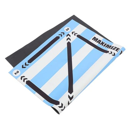 Totority Soccer Training Mat Skid Footstep Training Pad for Indoor Agility Drills for Enhanced Skills and Control Soccer Practice