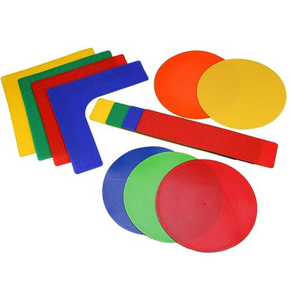 13 Pcs Tennis Court Lines Boundary Markers Pickleball Court Spot Markers for Kids Basketball Football Badminton Training Equipment
