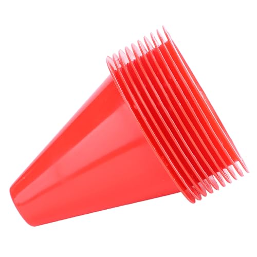 10pcs Football Cones Soccer Training Discs Football Marker Poles Flat Square Bottom Stackable for Soccer Training