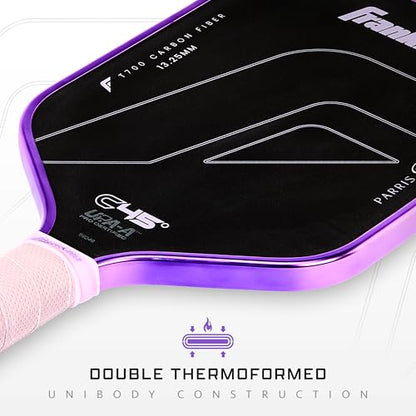 Franklin Sports PRO Pickleball Paddles – C45 Carbon Fiber Series - Official USAP + UPA Approved – Pro Player Design - color: Parris Todd | Lilac, size: 13.25 mm