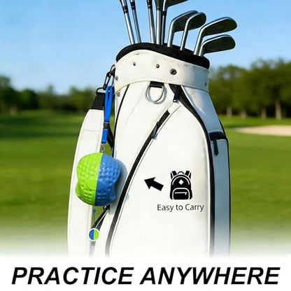Golf Swing Training Aid Ball, Swing Corrector with Lanyard for Impact Precision & Consistent Swings, Ideal Golf Training Equipment for Men Women Juniors High-Density PU Foam