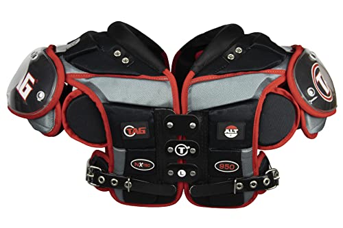 TAG Adult ALT4-950 Football Shoulder Pads for Running Back, Defensive Back, Fullback and Line Backer - size: XX-Large, style: Shoulder Pad Only