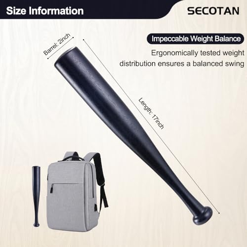 Wood Baseball Training Bat - Durable and Sturdy Wooden Bat - Ideal for Softball Hitting Practise - Versatile Design Bat (28inch, Wood)