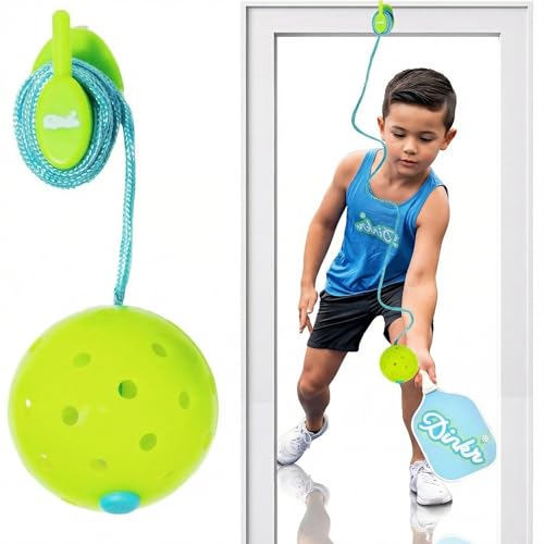 Dink’r Pickleball Trainer – Fun & Easy Way to Play Anytime, Anywhere | Practice at Home | Great Gift for Beginners, Families & Pickleball Fans | No Partner Needed, Under the Cost of One Court Rental - color: Classic: Single-ball Trainer
