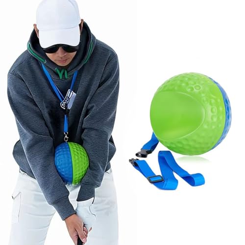 Golf Swing Training Aid Ball, Swing Corrector with Lanyard for Impact Precision & Consistent Swings, Ideal Golf Training Equipment for Men Women Juniors High-Density PU Foam - size: Medium