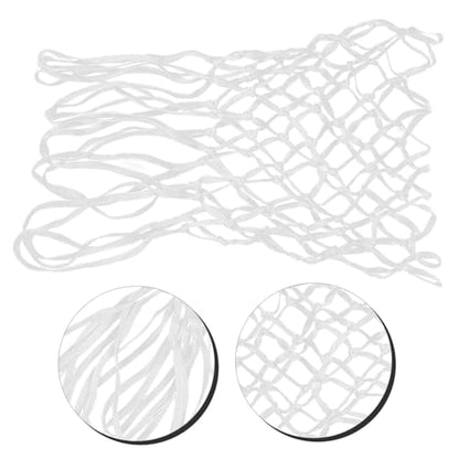 SUPVOX Nylon Basketball Net Replacement Weather Heavy Duty Design Fits Standard Rims for Indoor and Outdoor Courts and Easy to Install White