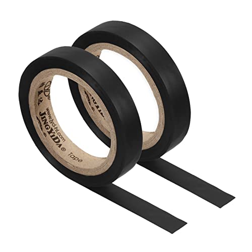 PATIKIL Grip Finishing Tape, PVC Racquet Finishing Tapes Racket Accessories Sticky Seal for Tennis Badminton - color: Black