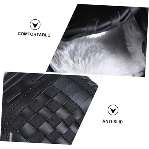 PU Thickened Baseball Glove for Infielders Soft PU Pitcher Mitt Flexible Impact-Resistant Training Glove for Beginners