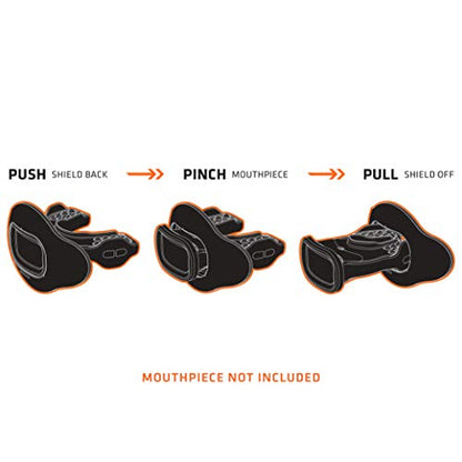 Shock Doctor 39-BLKSTT Interchange Mouthguard BLK SLVR Shattered OSFA-OSFA