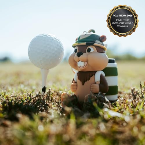 Animal Caddy Golf Tee Holder, Includes 8 Golf Tees, Fun Golf Accessory for Men & Women, Golf Gift