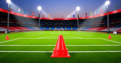 10pcs Football Cones Training Traffic Cones for Training Football(Red)