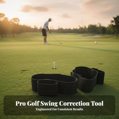 Vaveren Golf Swing Trainer Aid Correcting Arm Band Portable Golf Training Aid Band Gesture Alignment for Men Women Golf Beginners