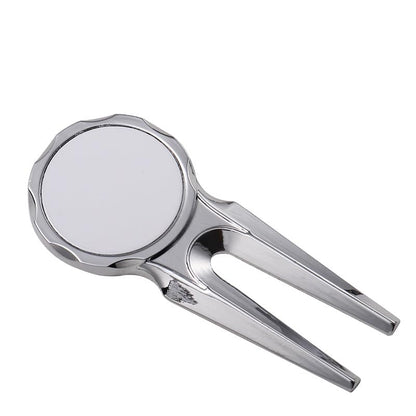 30pieces Sublimation Blank Golf Fork Divot Repair Tool Divot Tool and Ball Marker, DIY Heat Transfer Print Gift Ideas Golf Fork Multitool for Men Golfers