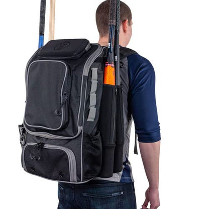 Tournament Backpack Baseball Bag, Large Capacity Bat Holder, Softball Bag with Shoe Compartment and Fence Hook, Royal/Black