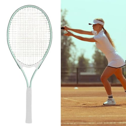 Adult Tennis Racket Lightweight, Portable Practical Beginners Tennis Equipment for Beach Practice - color: Green