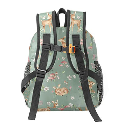 Woodland Forest Animals Deer Personalized School Backpack for Teen Kid-Boy/Girl Toddler Daypack Kindergarten Travel Bookbag - color: Option 5