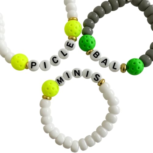 Mini Pickleball Beads Charms Set For Crafting Pickleball Accessories, 24 Small Beads, Size 12mm, Mini Pickleballs, Make DIY Pickleball Earrings, Unique Pickleball Gifts