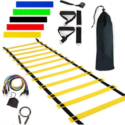 Speed Training Practice Poles - Adjustable Soccer Practice Poles, Professional Speed Trainings Gear | Foldable Sports Agility Set, Multi Sport Training Poles for Athletes, Kids, Adults - color: Set 4